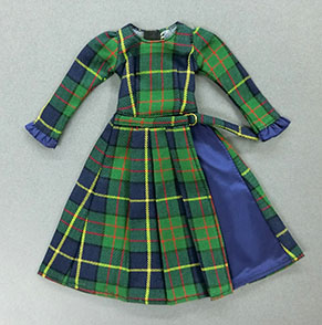 リカちゃんキャッスル 21年27 サイズドレスコレクション 12月 チェック柄ワンピース No 2
